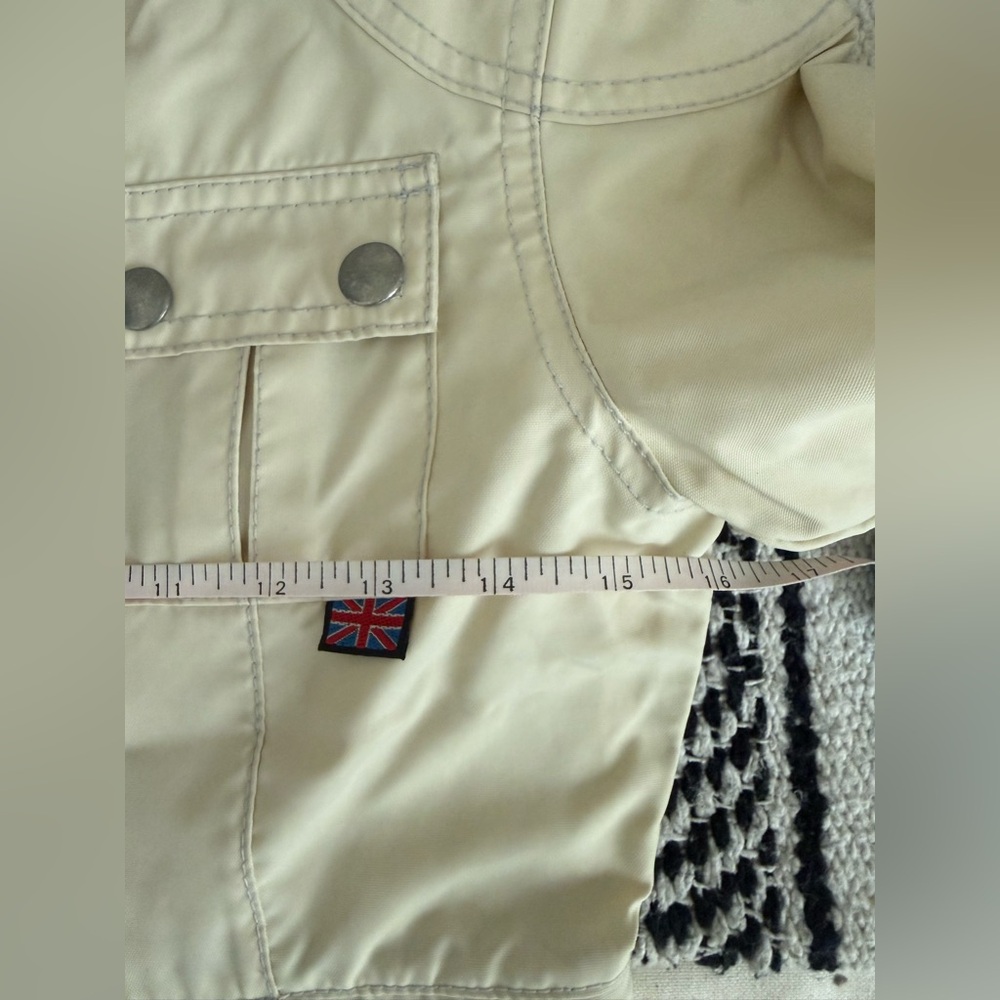 Belstaff Nylon Utility Moto Jacket as seen in Rosalia XS Beige - Picture 9 of 13